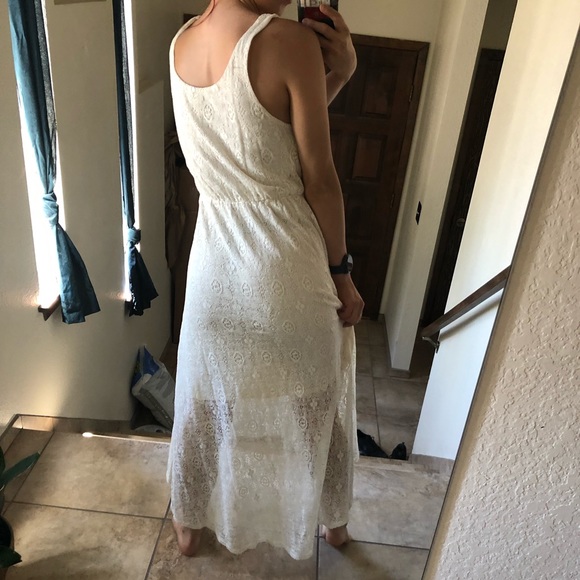 Small Remain Cream Floral Print Long Dress 👗 - Picture 5 of 7